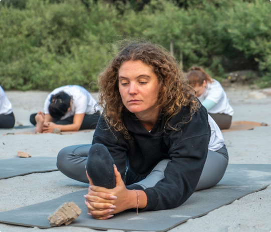 Students in the 100 Hour Yoga Teacher Training program in Rishikesh