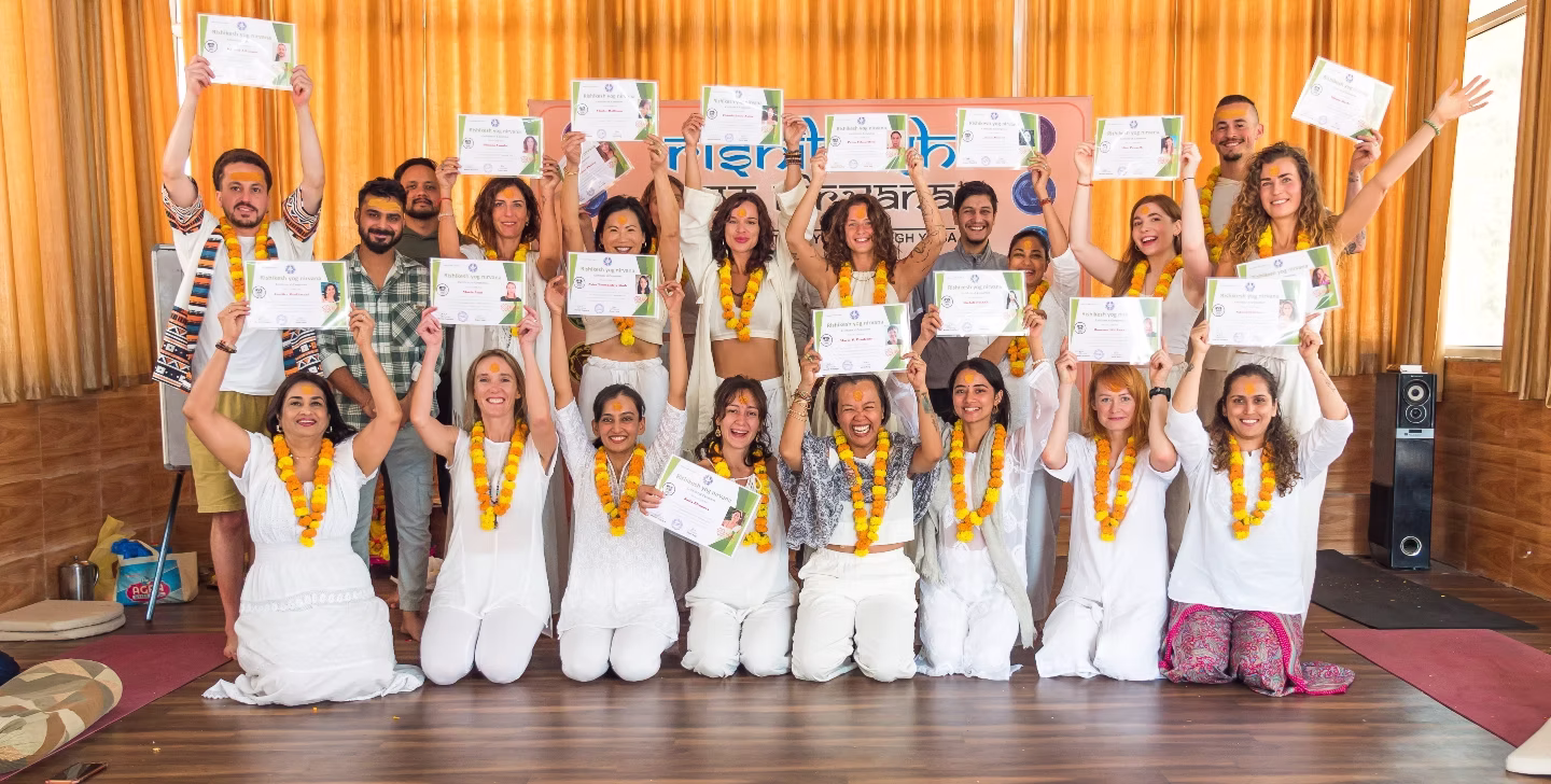 Join hundreds of students at Rishikesh Yog Nirvana yoga teacher training