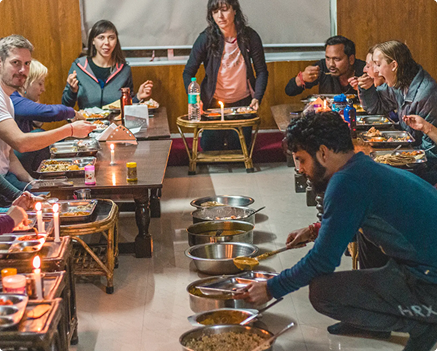 Satvik Food at Rishikesh Yog Nirvana yoga ashram