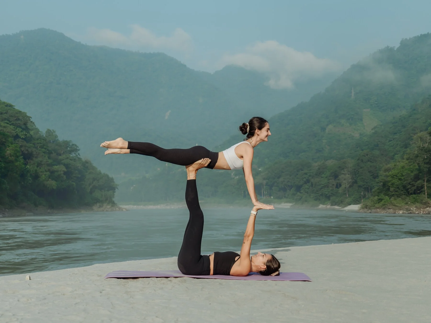 Students integrating different yoga approaches during training at Rishikesh Yog Nirvana