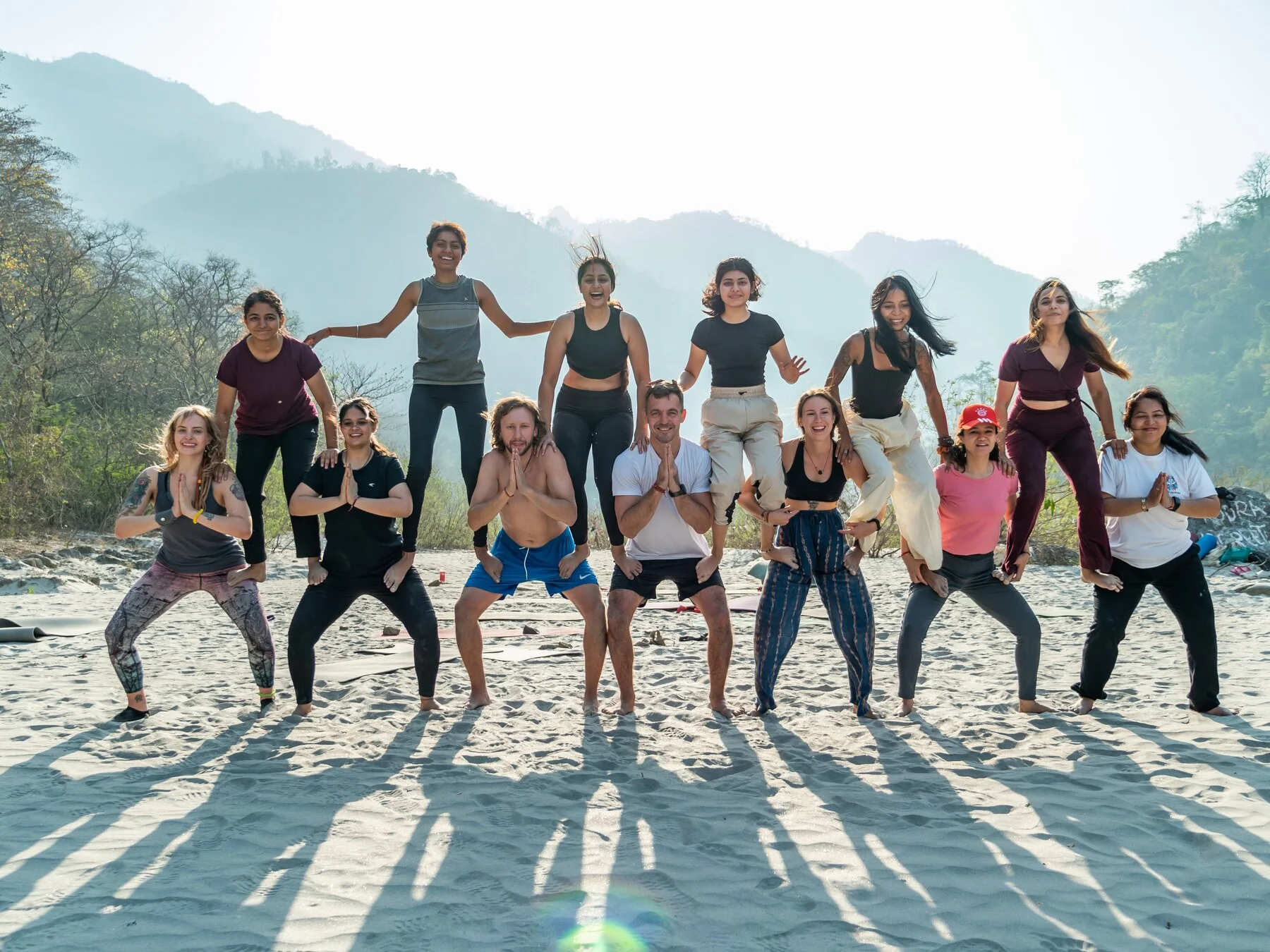 Students observing and learning teaching methodology in the 100 hour programme at Rishikesh Yog Nirvana