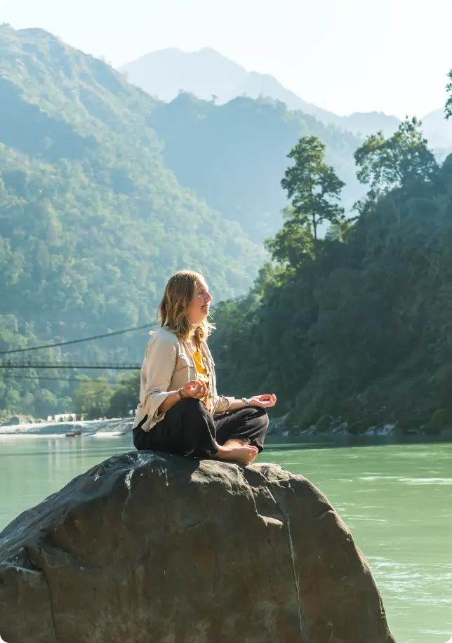 Meditation and Yoga Nidra session at Rishikesh Yog Nirvana